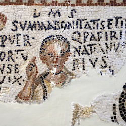 Thugga, Funerary mosaic of Papirius Fortunatius