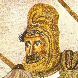 Pompeii, House of the Faun, Alexander Mosaic, detail: Darius III