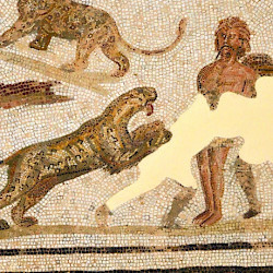 Thysdrus, Sollertian House, Mosaic with the execution of criminals