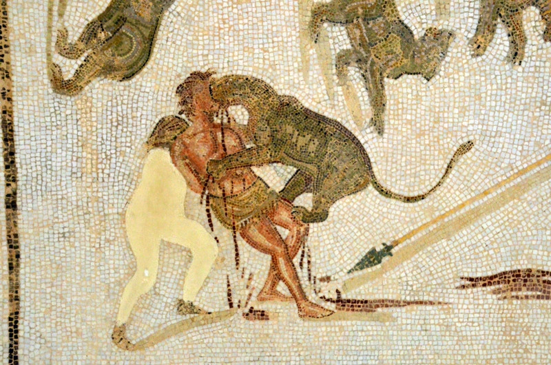 Thysdrus, Sollertian House, Mosaic with the execution of criminals