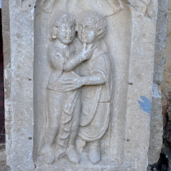 Timgad, Funerary stela of a couple