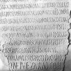 Lambaesis, Fragment of the inscription