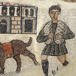 Cirta, Mosaic with the return of a hunter and his dog