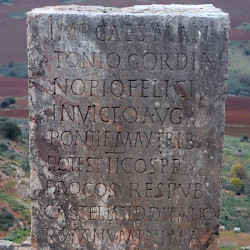 Tiddis, Forum, Inscription of Gordian III