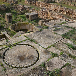 Madauros, House with oil press A, Presses and basins