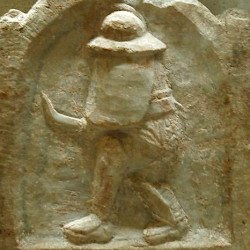 Thyatira, Relief of a gladiator (thraex)