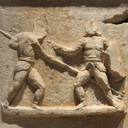 Cibyra, Relief of a retiarius and a secutor