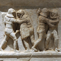 Cibyra, Relief with fighting gladiators