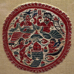 Antinoopolis, Coptic textile, Nilotic scene (including nilometer)