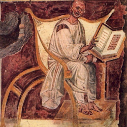 Rome, Lateran,  Capella Sancta Sanctorum, Fresco of Augustine