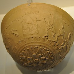 Pella, Mould of a cup with scenes from the Trojan War