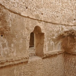 Firuzabad, Palace of Ardašir, Lower part of a dome, seen from the gallery