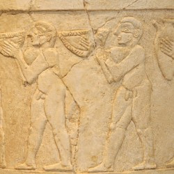 Uruk, Stone vessel, Detail