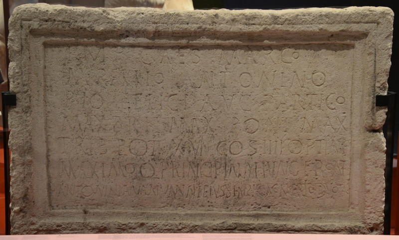 Arcobadara, Dedication to Caracalla by soldiers of Ala I Tungrorum Frontoniana