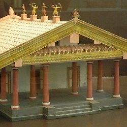 Etruscan temple, Model