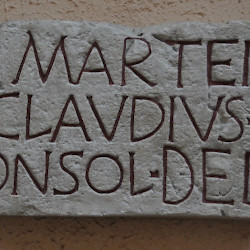 Rome, Porta Capena, Dedication to Mars by Claudius Marcellus (cast)