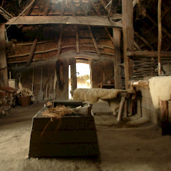 Ezinge, Reconstruction of a "terpen" farm, interior