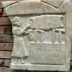 Augusta Merita, Tombstone of a barmaid