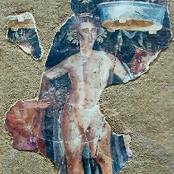 Augusta Emerita, Wall painting of a genius