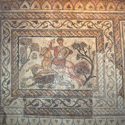 Augusta Emerita, Mosaic of a hunter on horseback