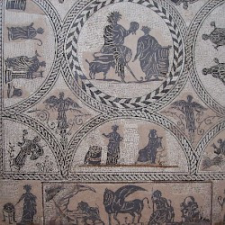 Augusta Emerita, Mosaic with a pastoral scene