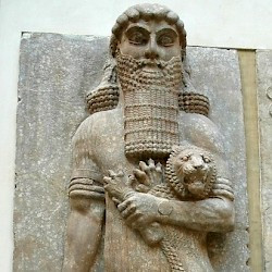 Khorsabad, Lion-taming spirit ("Gilgameš")