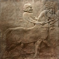 Khorsabad, Relief of a horse