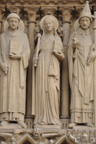 Paris, Notre-Dame, St. Genevieve. Saint Geneviève