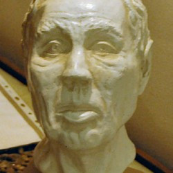 Facial reconstruction of the man buried in Gordium's Great Tumulus. Museum of Anatolian Civilizations, Ankara (Turkey)