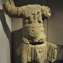 Carnuntum, Statue of a Roman commander with a picture of Jupiter Heliopolitanus on his armor