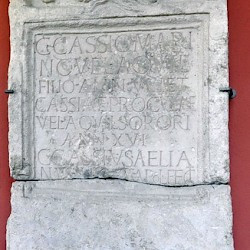 Carnuntum, Tombstone of Cassius Marinus of XV Apollinaris