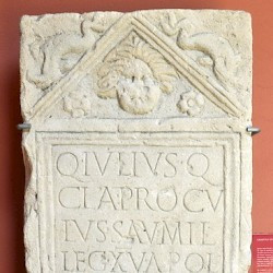 Carnuntum, Tombstone of Proculus of XV Apollinaris