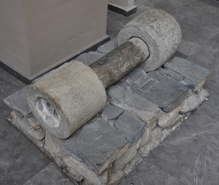 Ephesus, Temple of Artemis, Altar, lead pipe with marble sleeves
