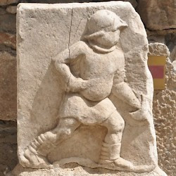 Halicarnassus, Relief of a gladiator