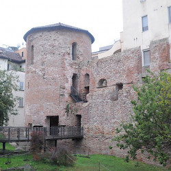 City Wall with Polygonal Tower