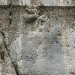 Behistun, Parthian relief of Gotarzes II defeating Meherdates
