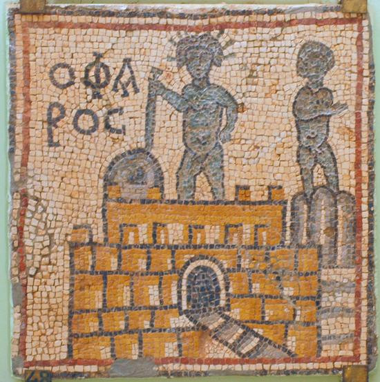 Qasr Libya, East Church, mosaic 1.10.c (the Pharos of Alexandria)
