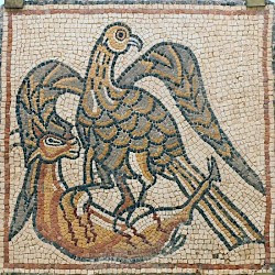 Qasr Libya, mosaic 1.03.c (Eagle)