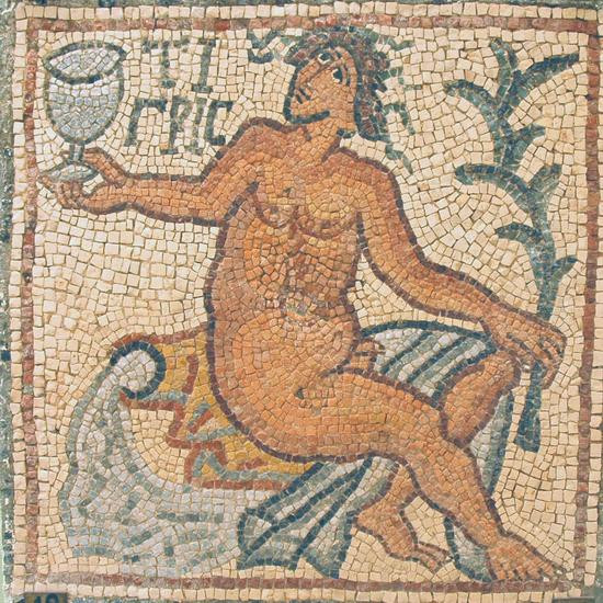 Qasr Libya, East Church, mosaic 1.04.d (Tigris)