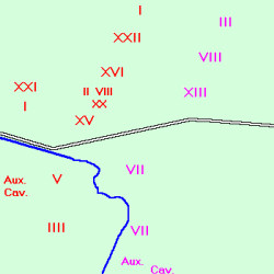 Map of the Second battle of Cremona