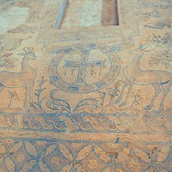 Qasr Libya, West Church, mosaic