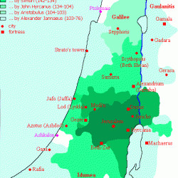 Map of Hasmonaean Judaea