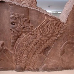 Persepolis, Palace of Darius, Relief of a sphinx