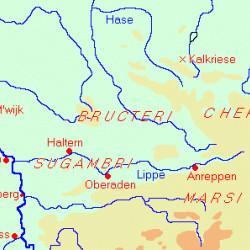 Map of the Lippe area