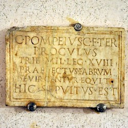 Rome, Tombstone of Pomponius of the Eighteenth Legion