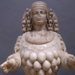 A copy of the statue of Artemis in Ephesus, upper part