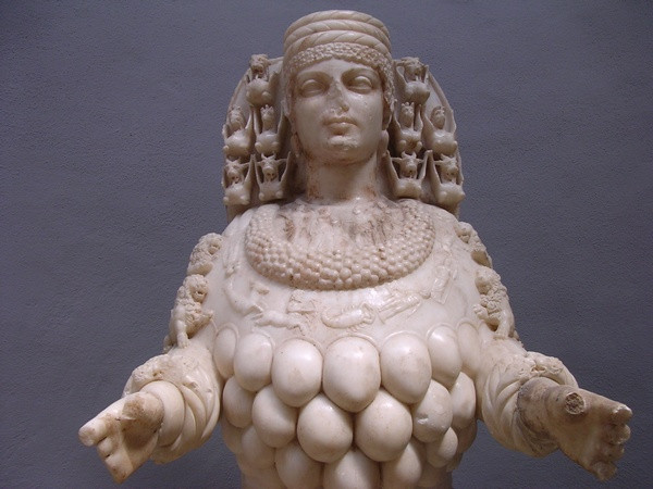 A copy of the statue of Artemis in Ephesus, upper part