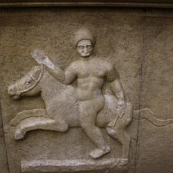 Magnesia on the Meander, Relief of a naked horseman