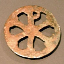 Tongeren, Pendant with chi-rho sign, probably made in Trier.