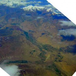 Valley of the Kunar, from an airplane